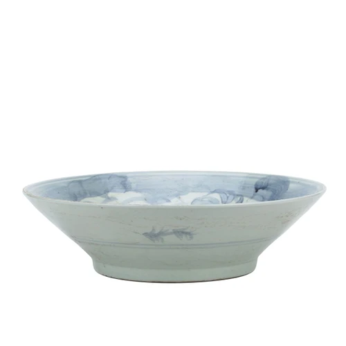 Blue And White Porcelain Silla Sea Grass Large Plate