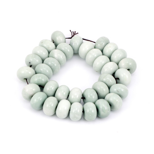 White Jade Abacus Beads