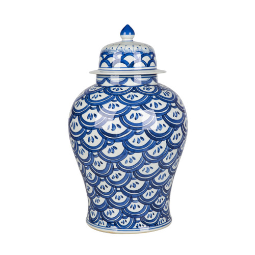 Blue Sea Wave Temple Jar - 2 Sizes