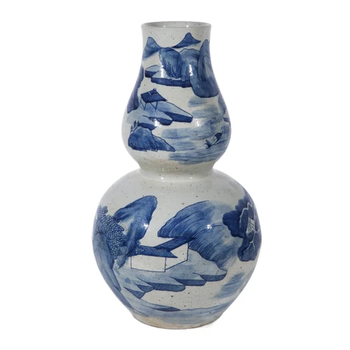 Rustic Mountain Pine Gourd Vase