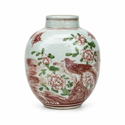 Lillian August Paris Garden Porcelain High Top Vase