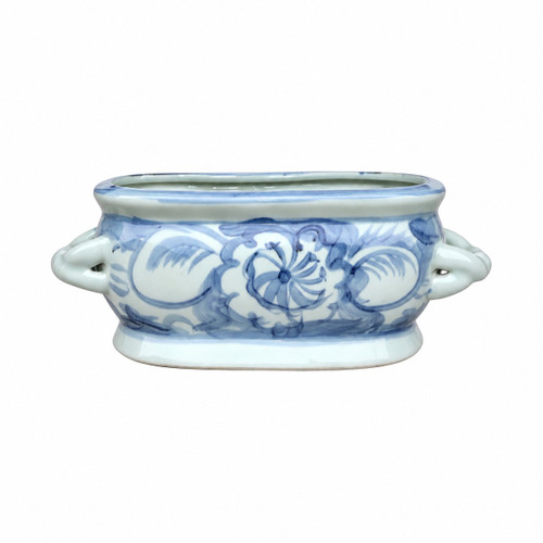 Lillian August Paris Garden Blue & White Silla Flower Footbath Planter