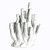 Porcelain Coral Vase White Medium