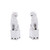 Porcelain Sitting Foo Dog Pair White - 3 Sizes