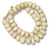 White Large Cylinder Kenya Cow Bone Beads Per String
