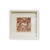 Handpainted Taupe Antique Style Porcelain Tile Shadow Box -Deer In The Woods