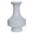 Barclay Butera Couture Dragon Carving.. Imperial Porcelain Vase White