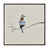 Handpainted Frame Art Songs of Blue - Set of 4