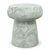 Green & White Mushroom Porcelain Garden Stool Silla Flower Motif