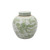 Lillian August Porcelain Ming Jar Sage Green Pheonix Motif