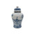 Barclay Butera Couture Blue & White Porcelain Temple Jar Small - Enchanted Garden