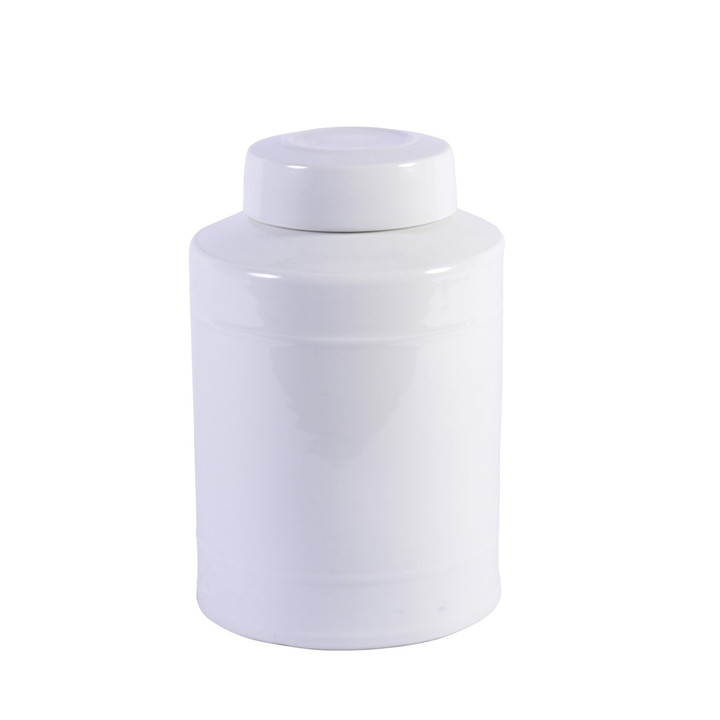 Round Tea Jar White - 2 Sizes