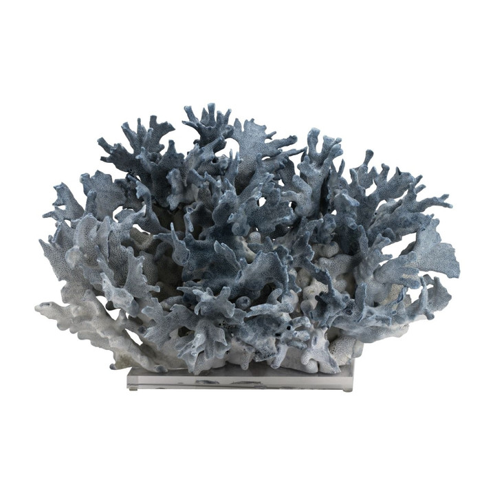 Blue Coral Creation On Acrylic Base