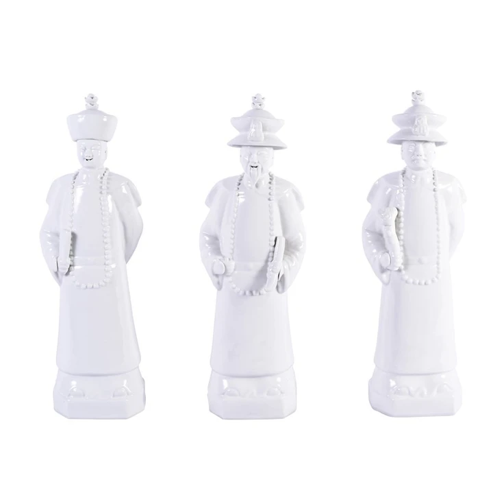 White Qing Emperors of 3 Generations - Set of 3
