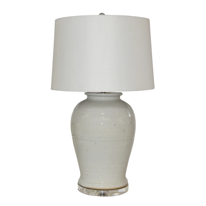 Busan White Open Top Kimchi Jar Lamp