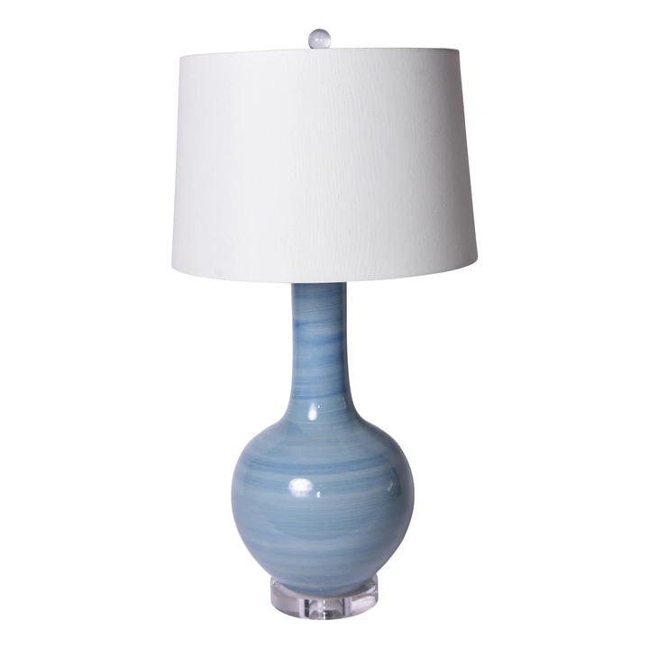 Lake Blue Globular Vase Table Lamp - 3 Sizes
