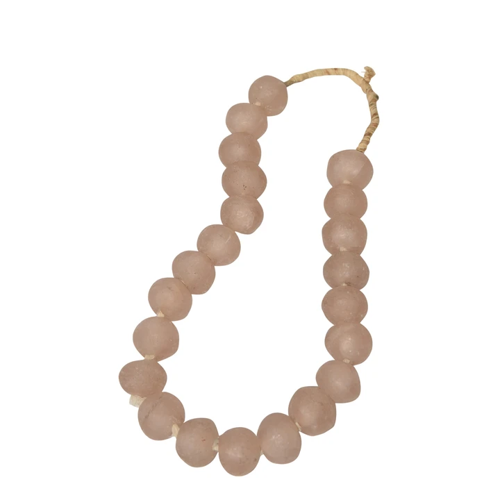 Vintage Sea Glass Beads Blush Pink - 2 Sizes