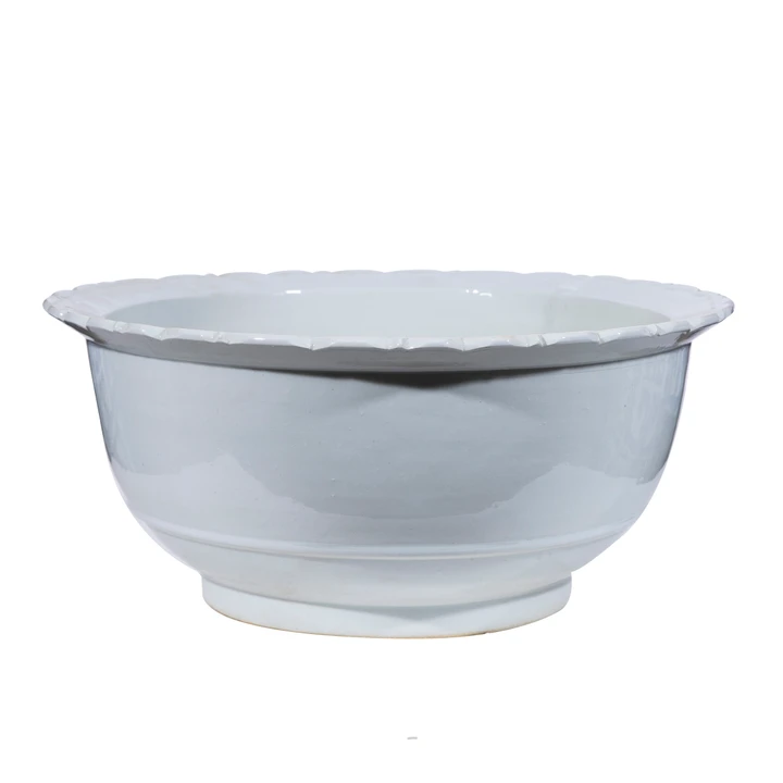 Busan White Scallop Shape Bowl