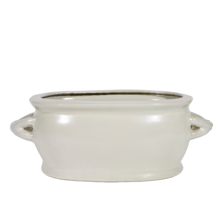 White Porcelain Foot Bath Planter