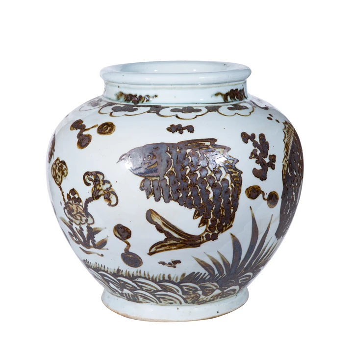 Rusty Brown Fish Jar - 2 Sizes