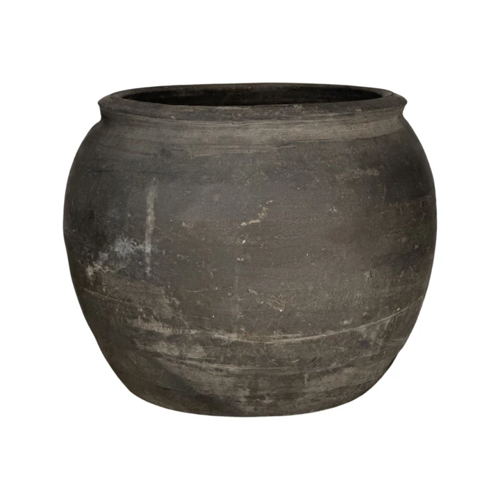 Vintage Shandong Black Grain Jar