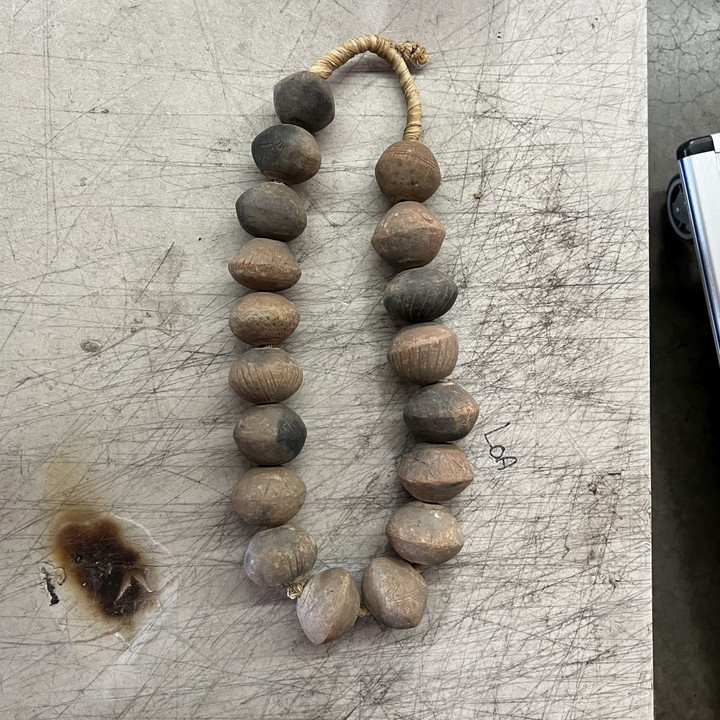 African Clay Decrorative Sew Beads