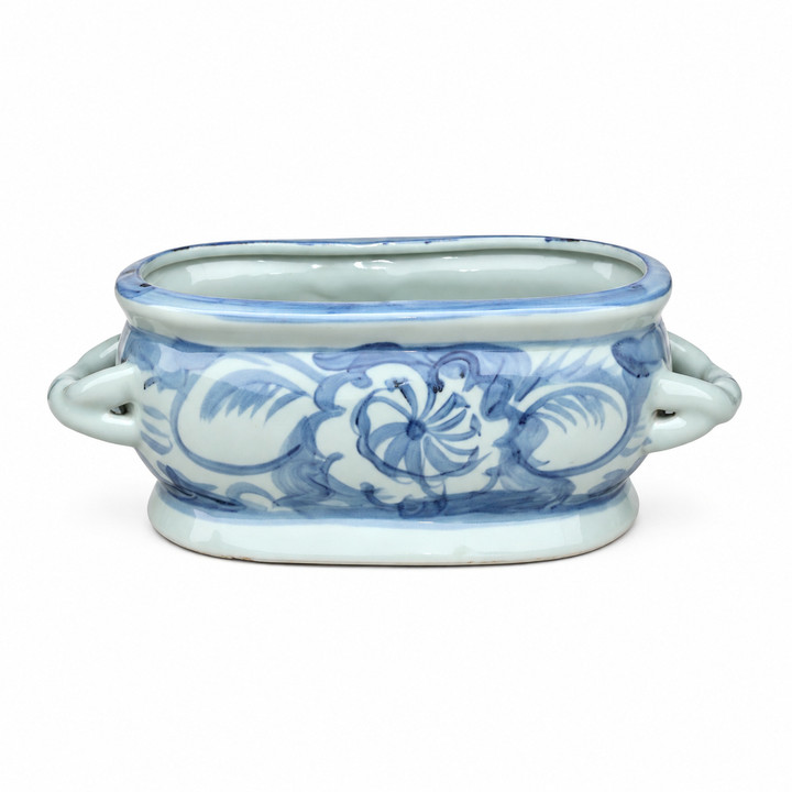Lillian August Paris Garden Blue & White Silla Flower Footbath Planter