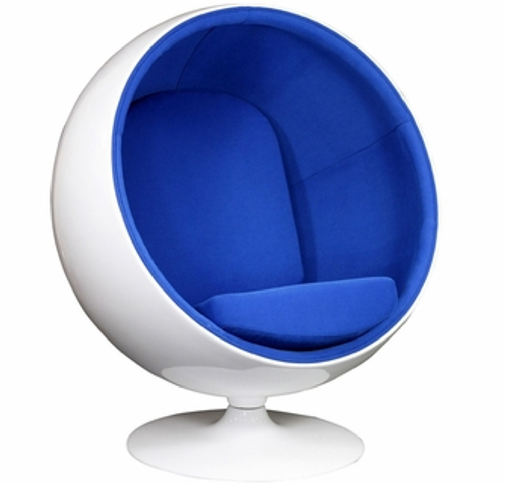 Acrylic Standing Ball Chair With Color Upholstery Clear Home Design   Eero Aarnio Style Ball Chair Blue 25  30137.1654274423 