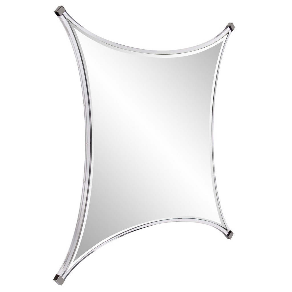 howard Elliott flair boomerang wall mirror clear lucite acrylic vintage style wall decor