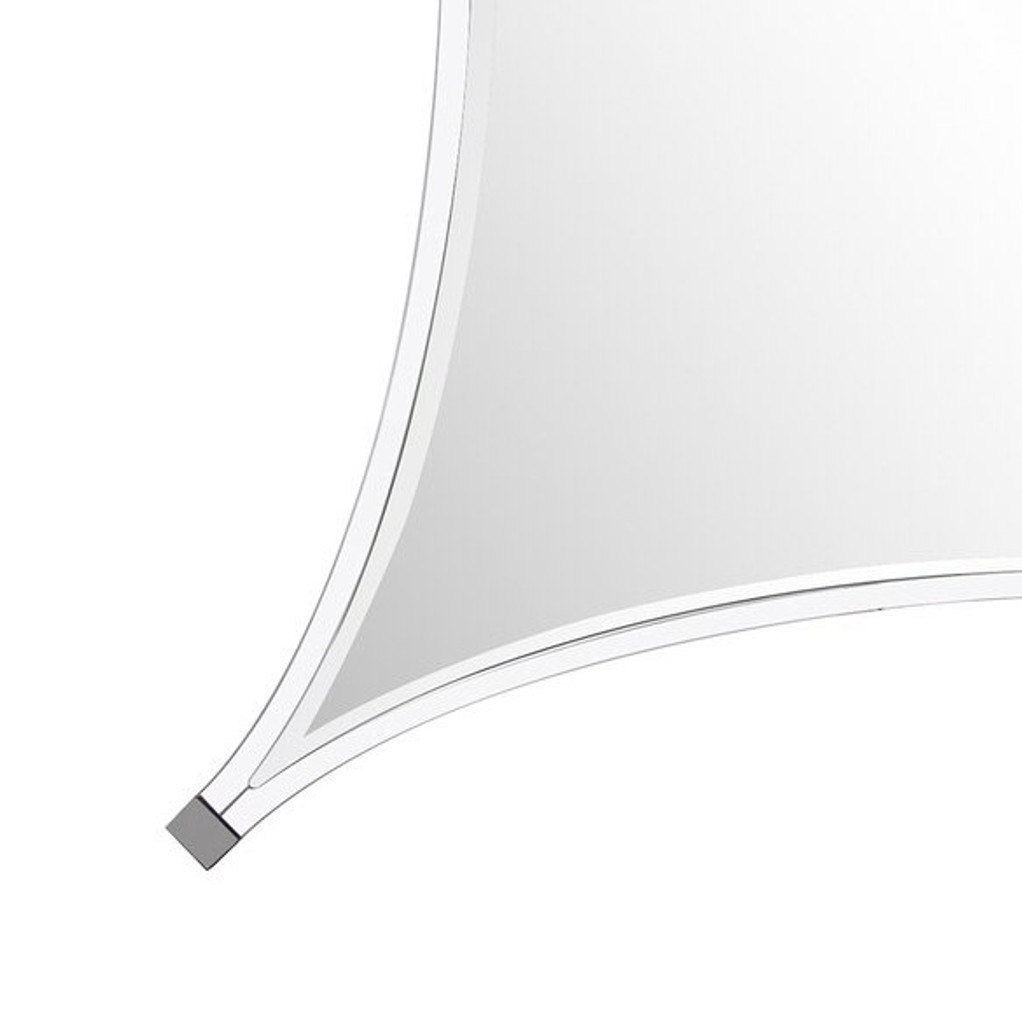 howard Elliott flair acrylic boomerang unique shape lucite mirror 36"