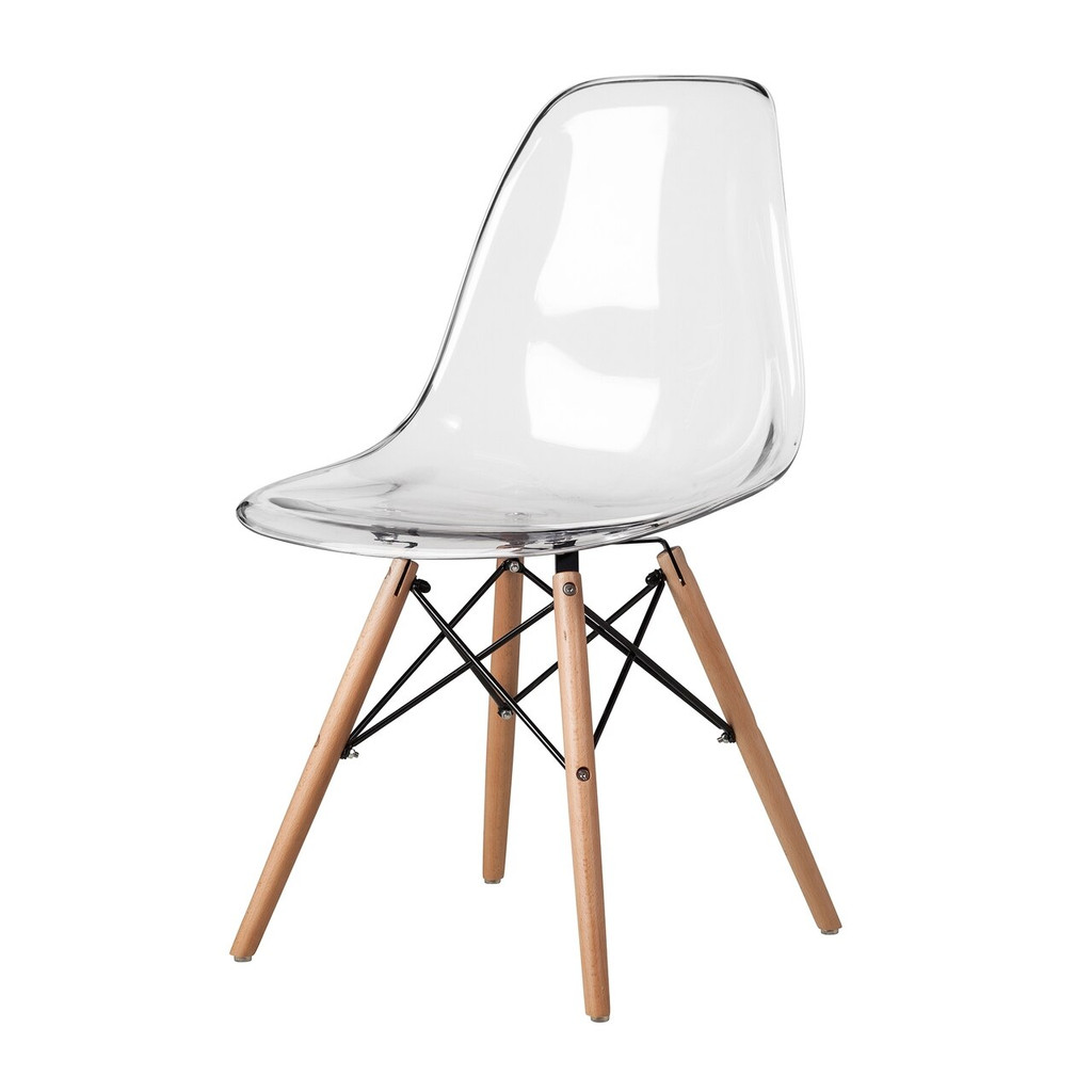 cheap Eiffel chair ikea kids size clear plastic acrylic wood legs replica mid century modern