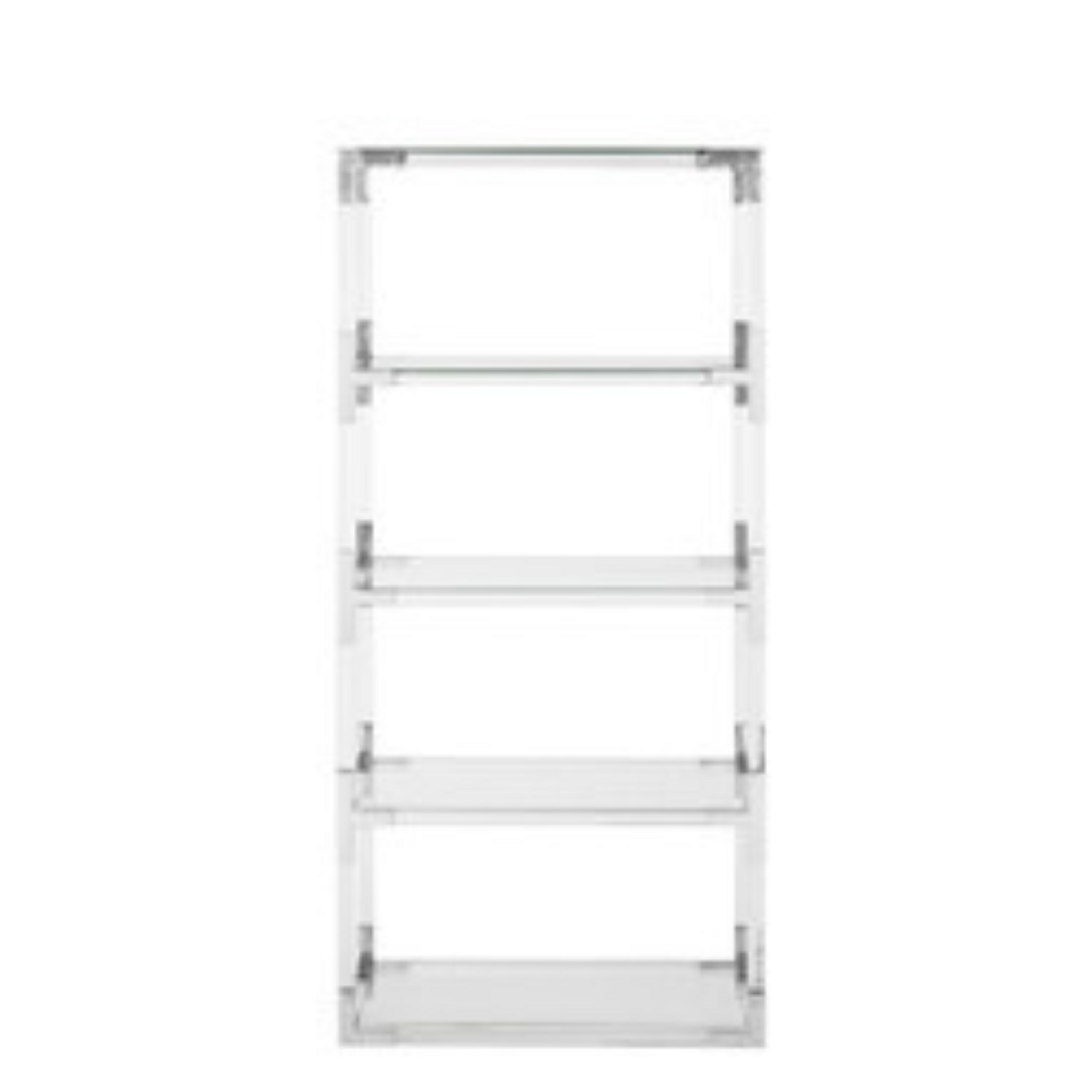 Tall Clear Acrylic Bookcase