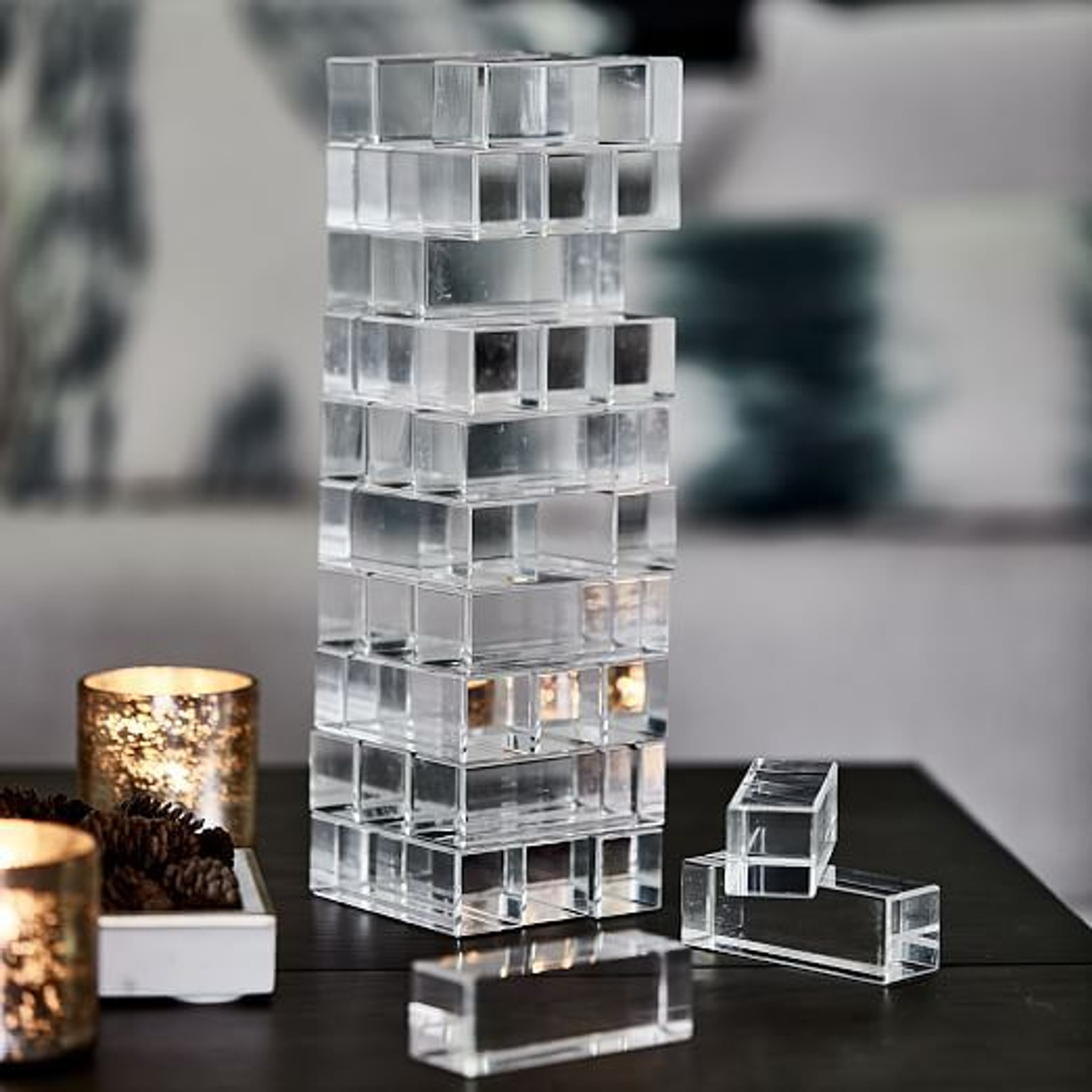 Clear Acrylic Stacking Tower Jenga Game