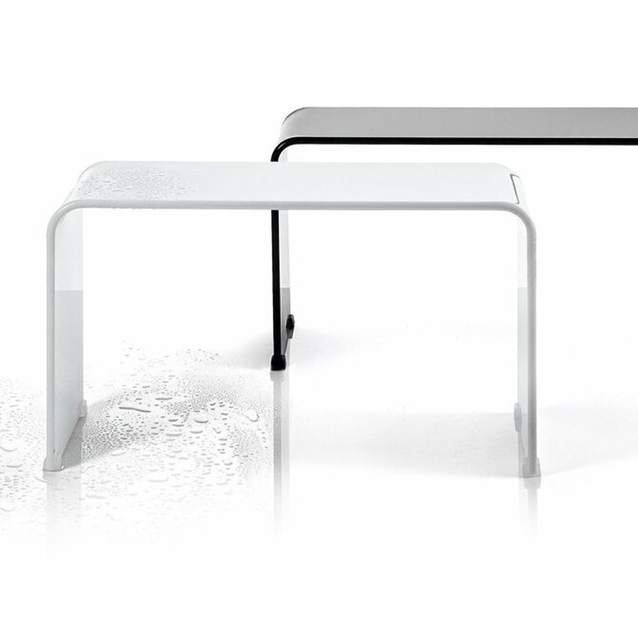 Shower Bench Backless chair bench Bathroom Shower Seat Shiny Acrylic lucite black white