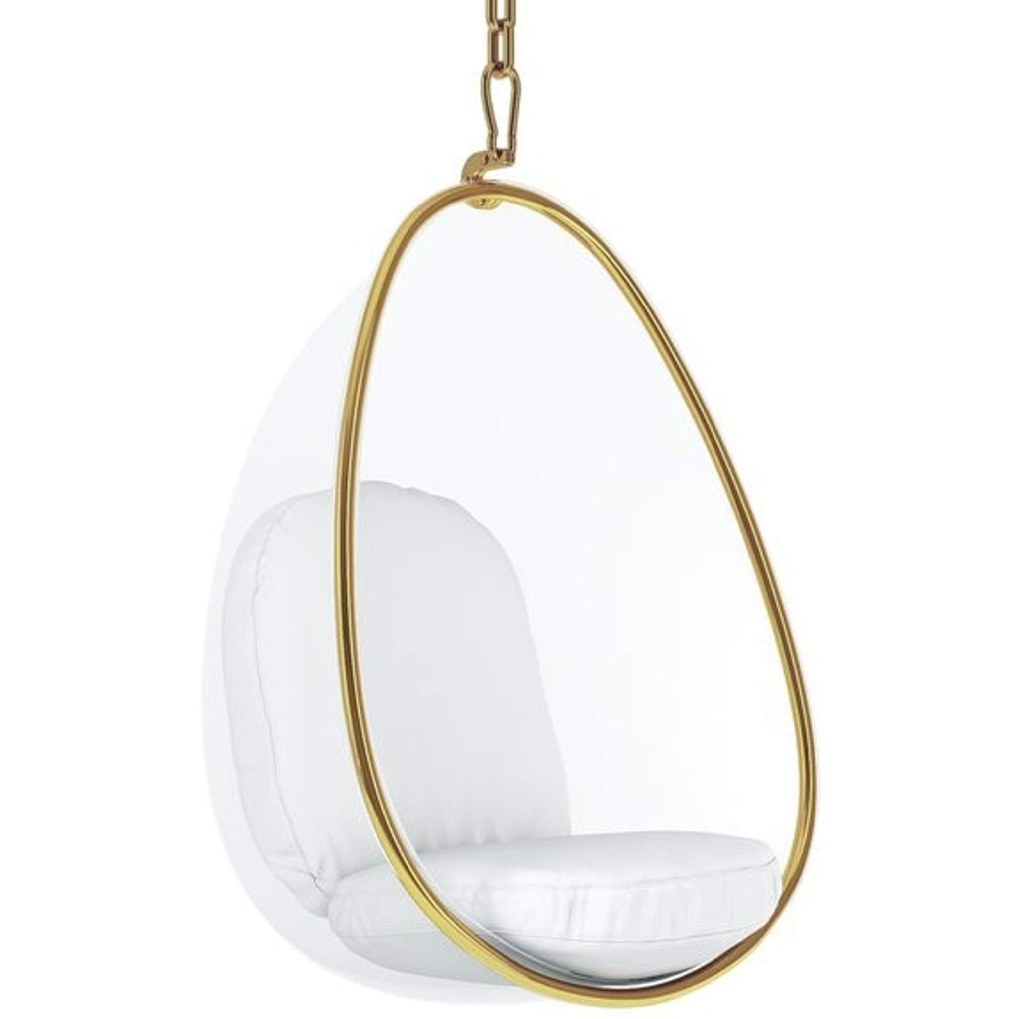 gold egg chair