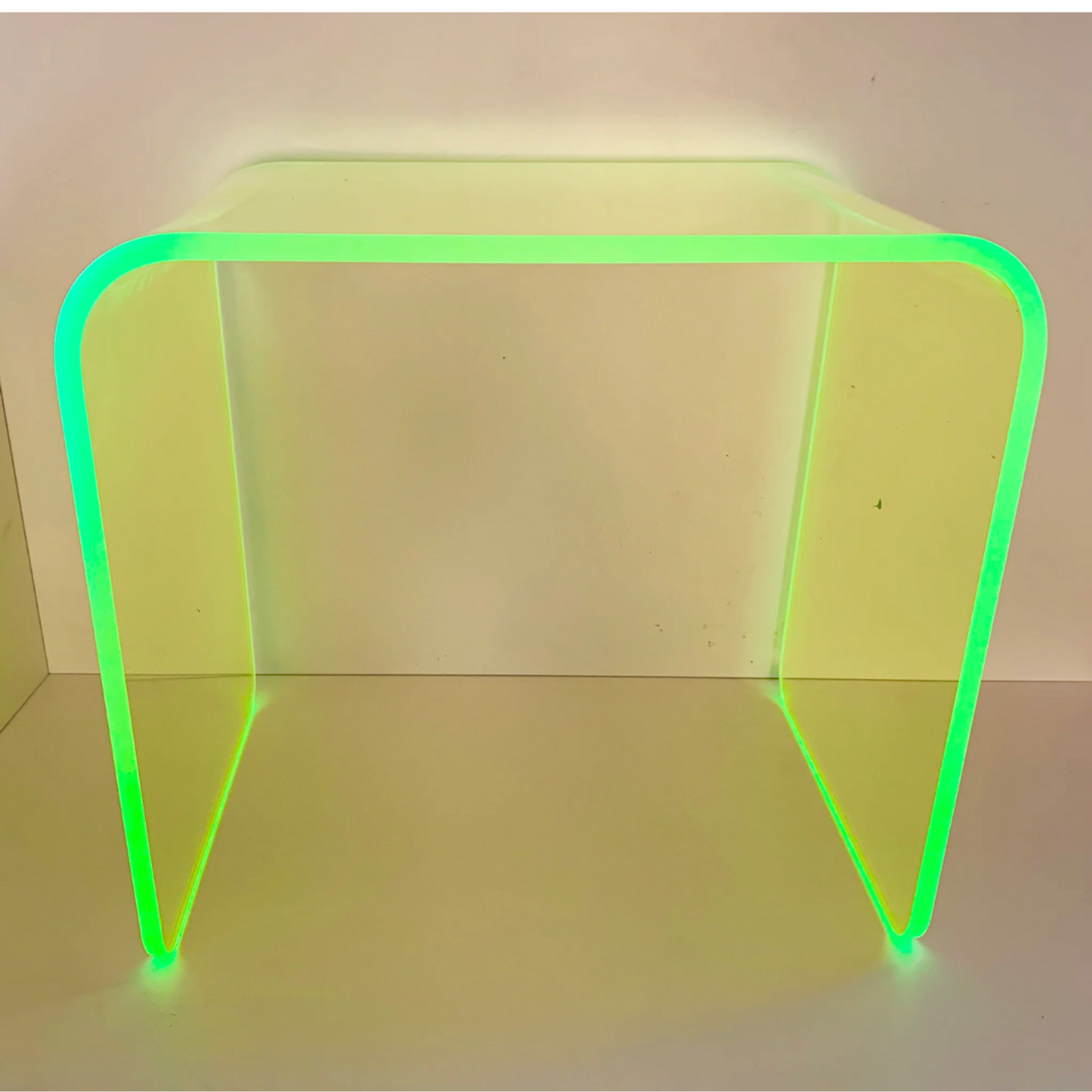 Neon Color Lucite Waterfall Table