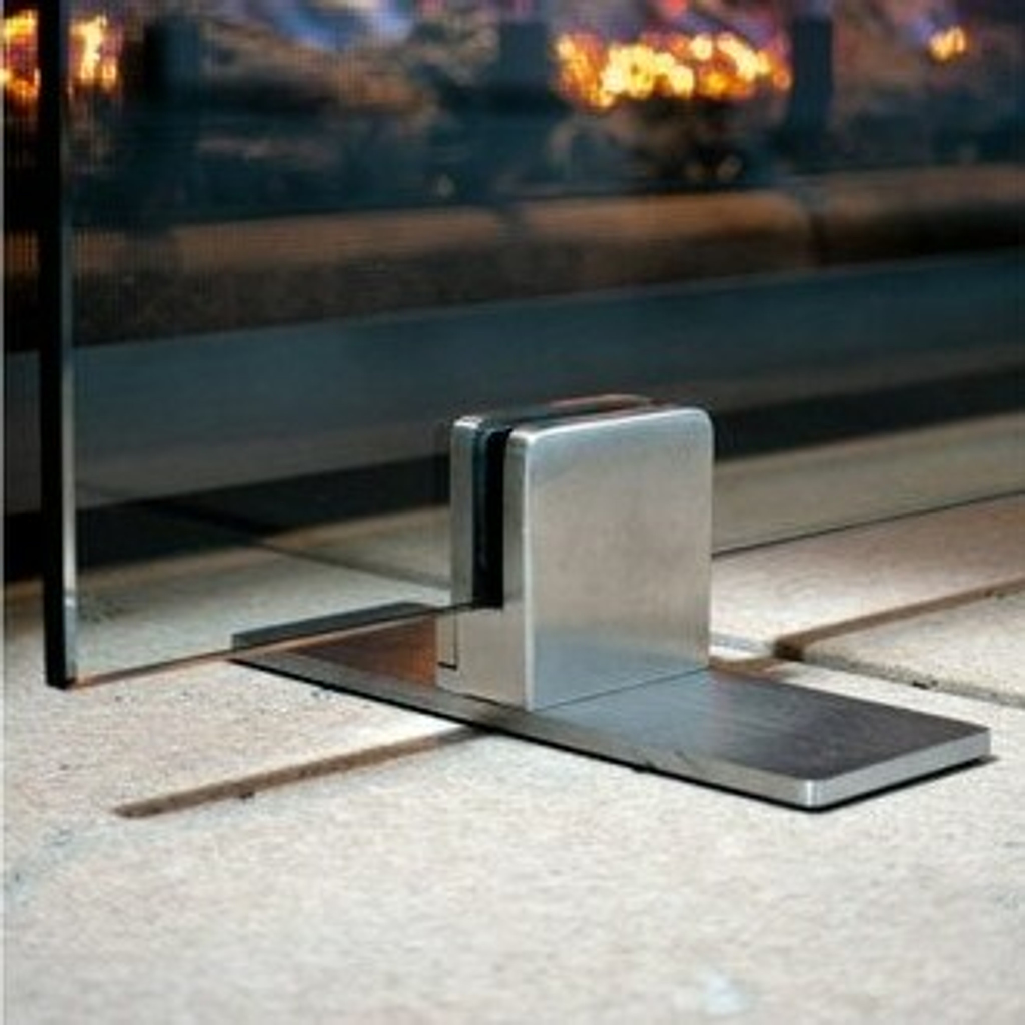46 in. x 33 in. XL Free Standing Clear Tempered Glass Single Panel Fireplace Screen Flame Guard