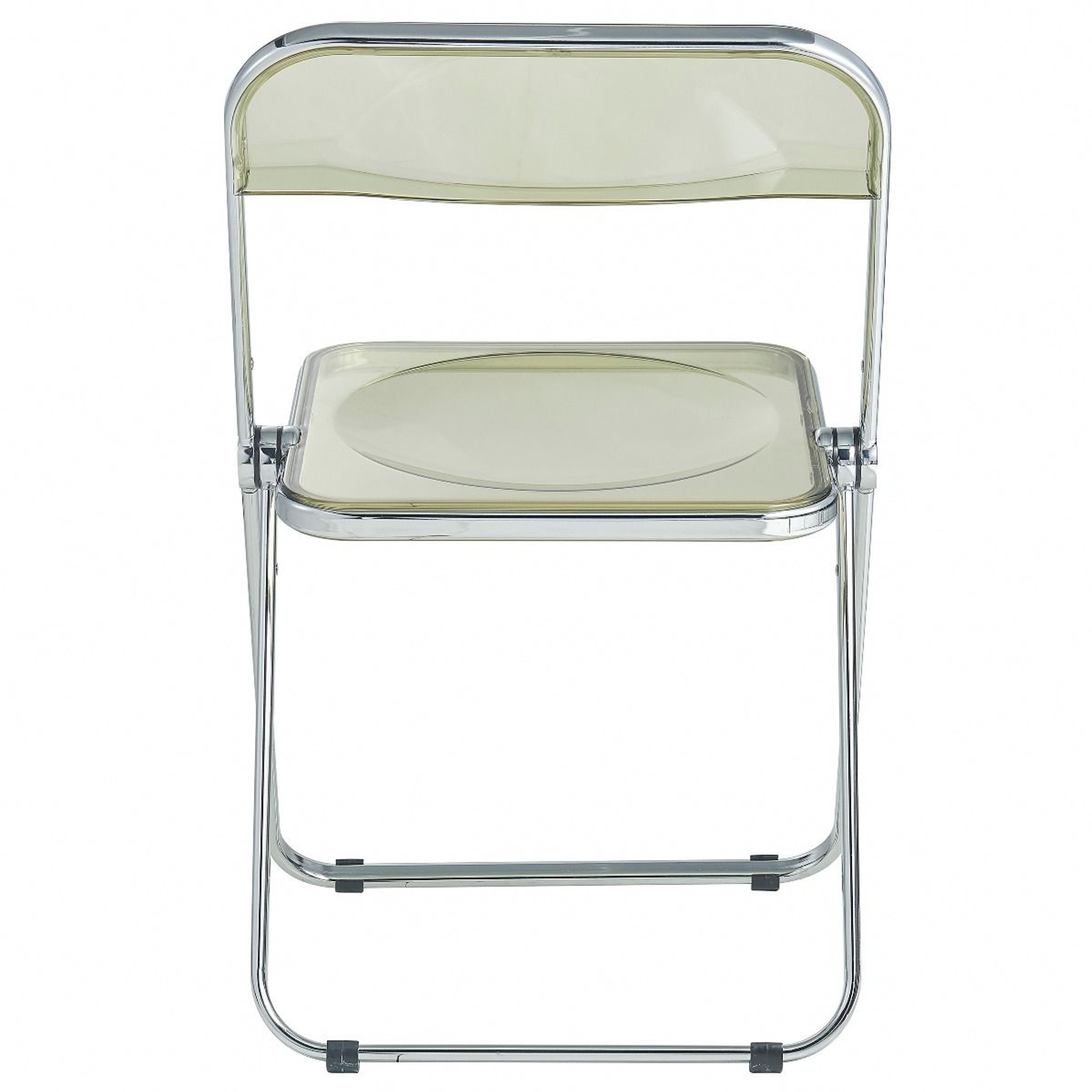 LF19A clear acrylic lucite modern chrome retro folding card game table chair