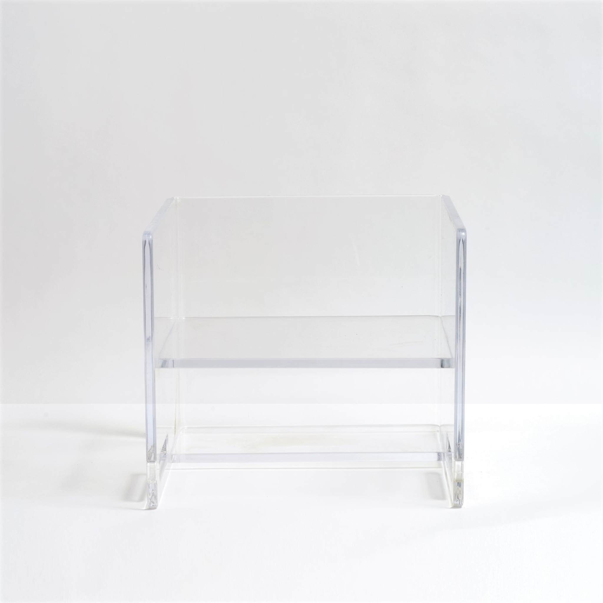 Clear Lucite Kid's Flip Step Stool Chair