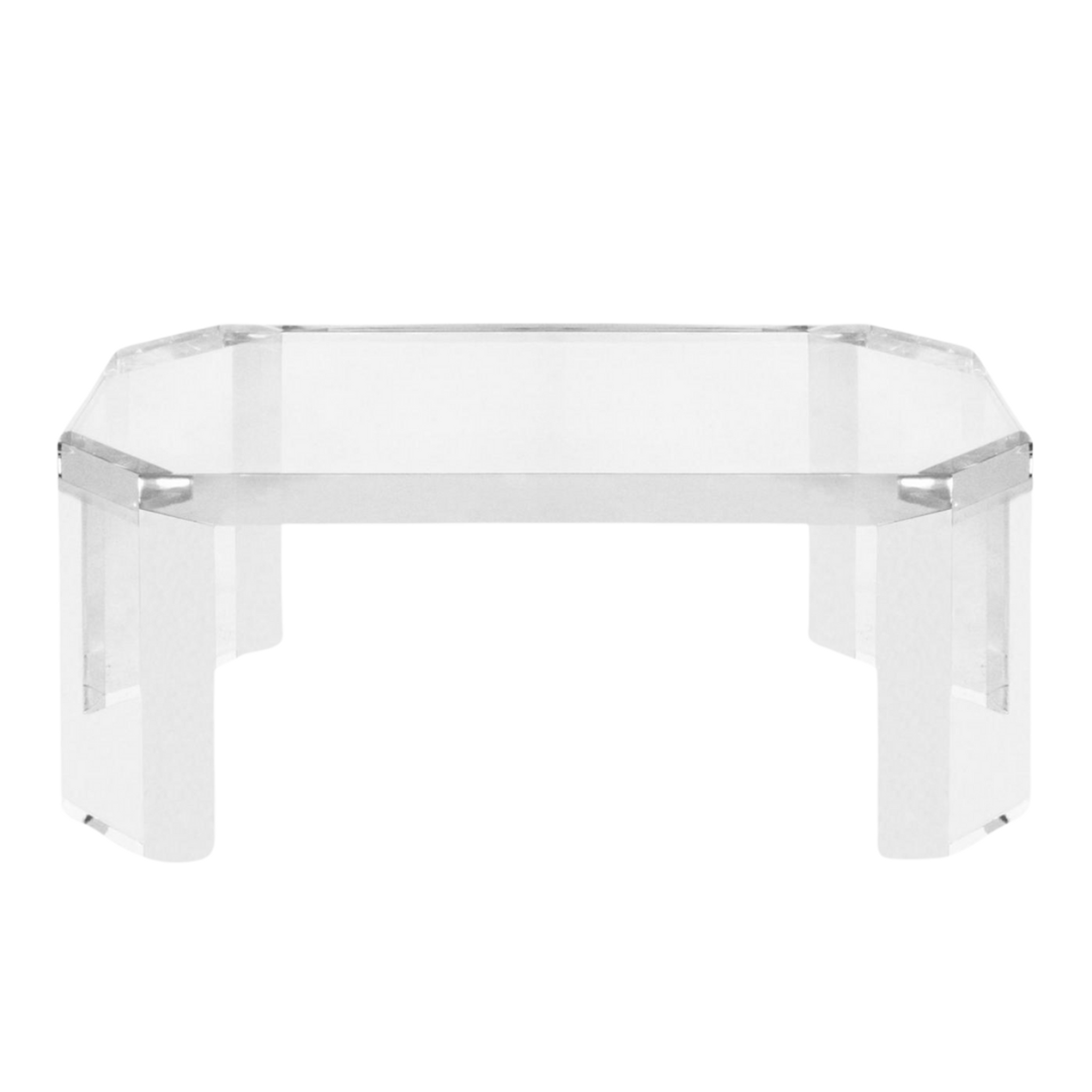 Thick Cut Corner Rectangle Coffee Table