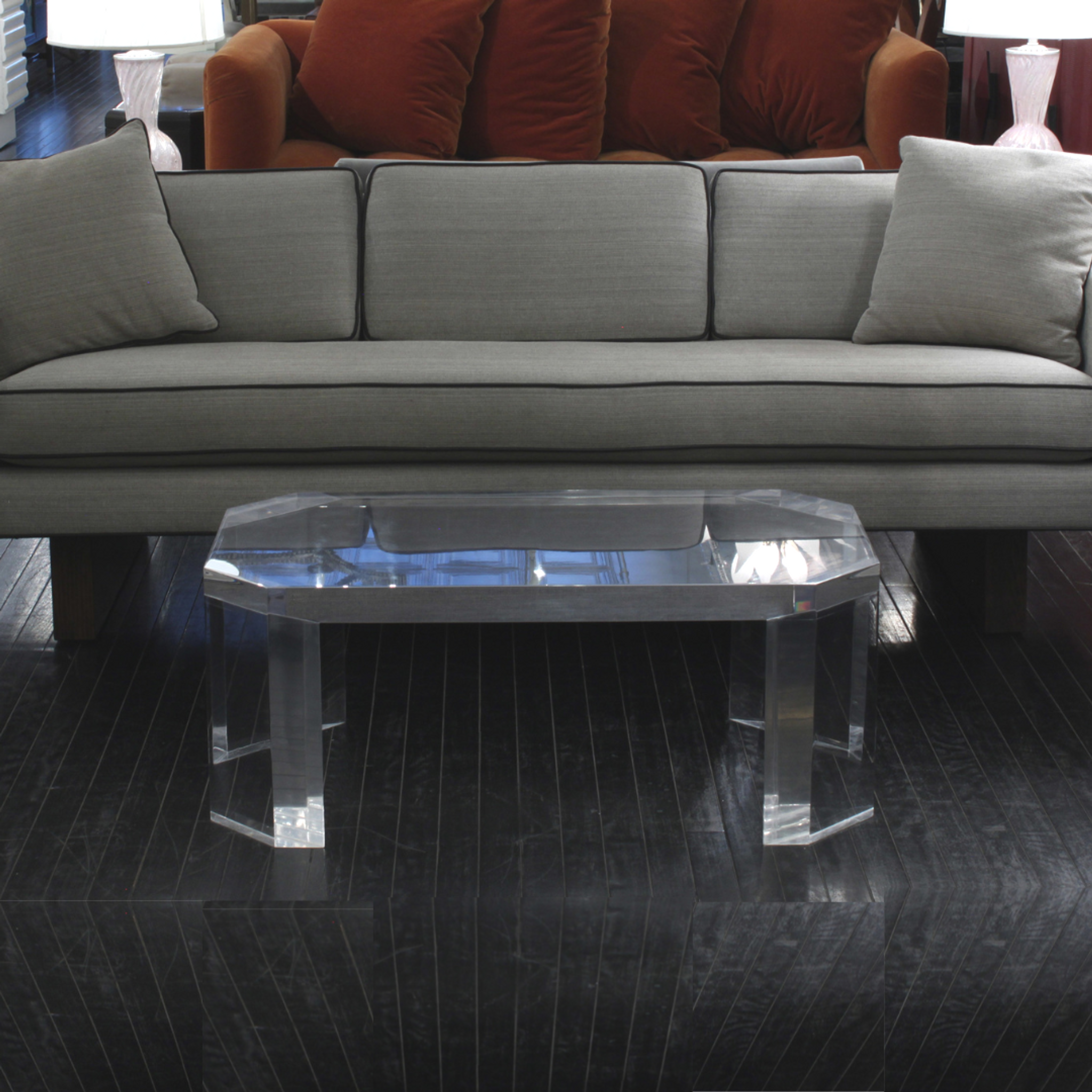 Thick Cut Corner Rectangle Coffee Table