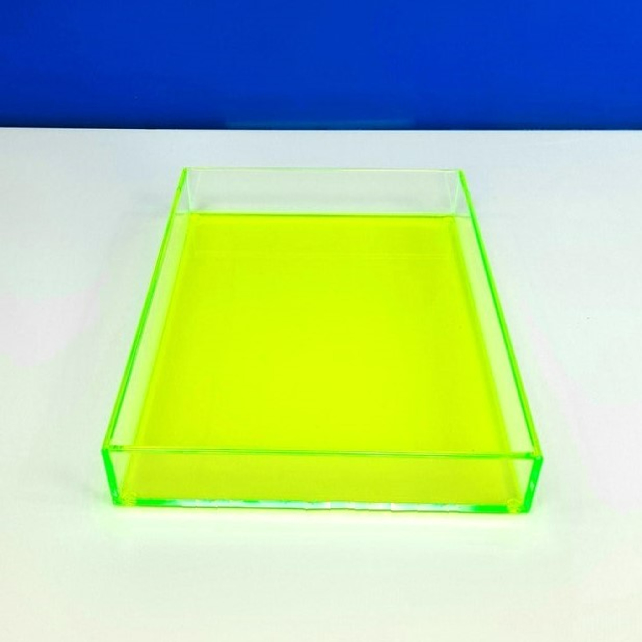 Set of 2 Neon Acrylic Flair valet Serving Trays