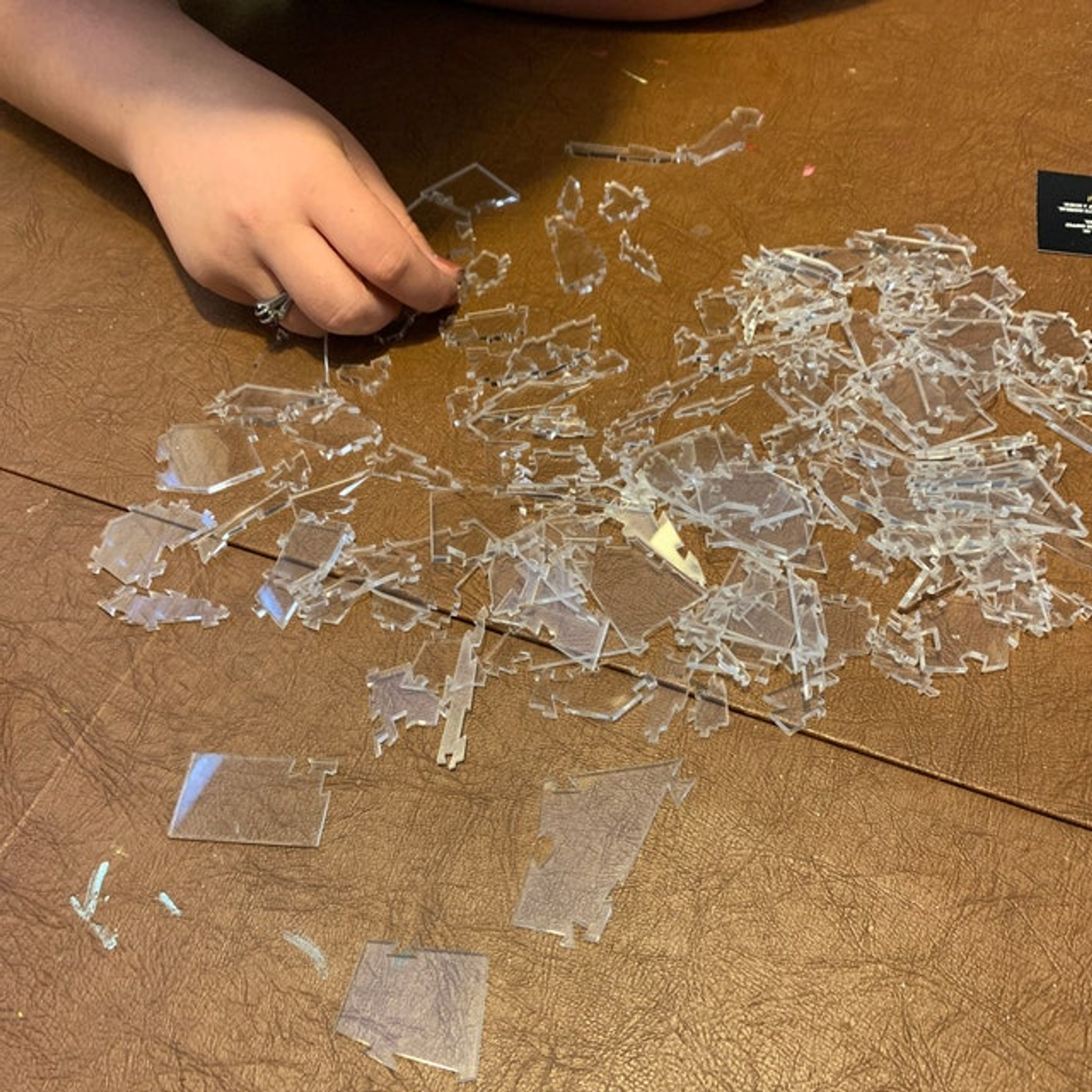 Clear Acrylic Puzzle Almost Impossible