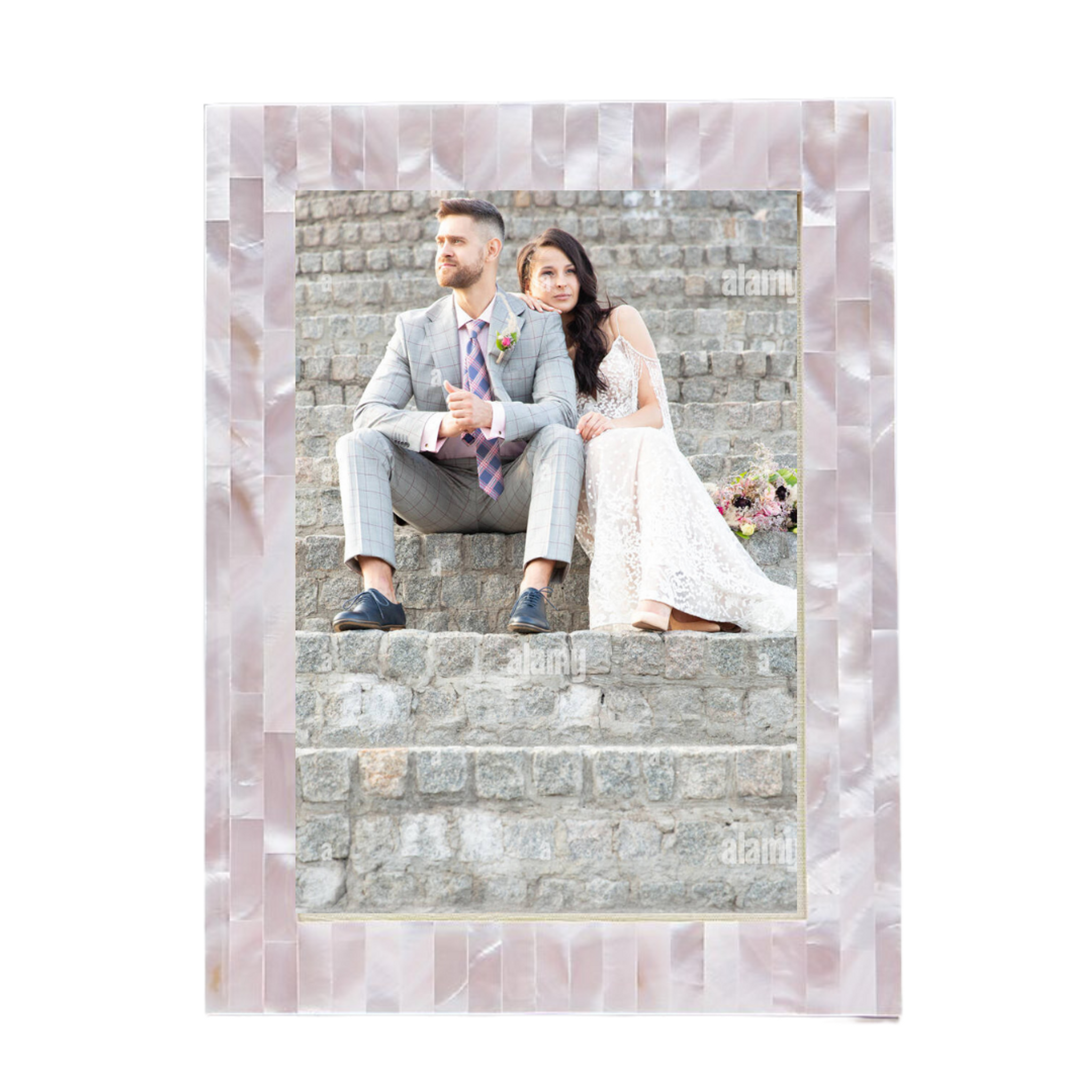 Mother of Pearl Tabletop Picture Frame