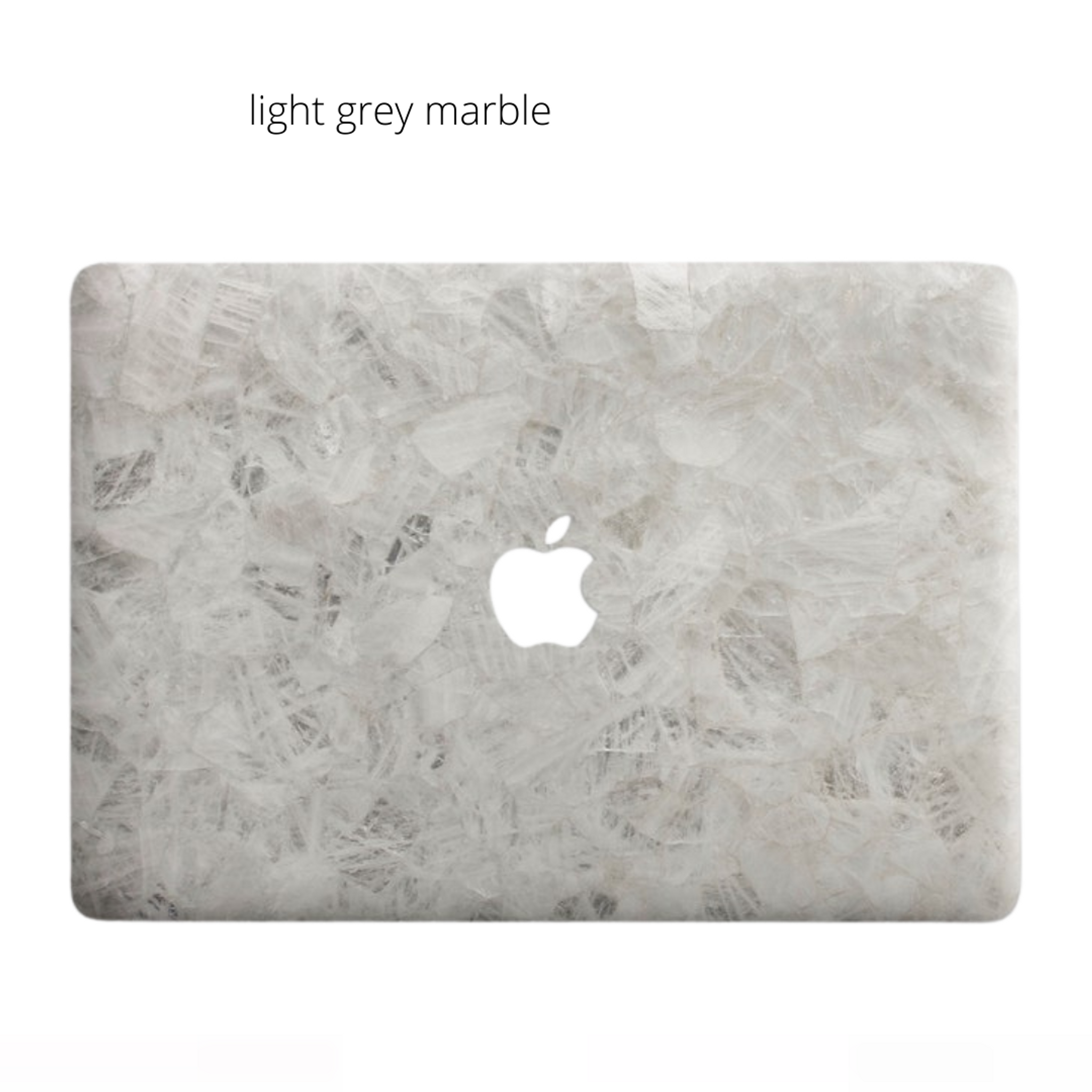 Color Marble Print MacBook Case with Clear Back