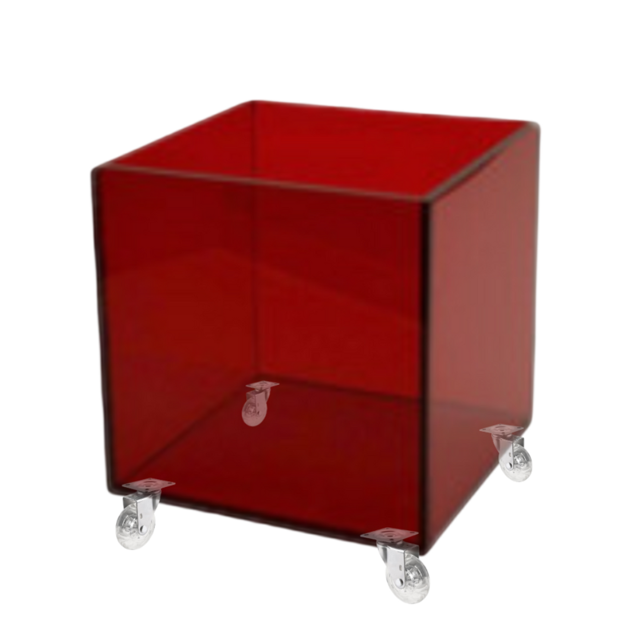 Kid's Color Acrylic Cube Table on Wheels