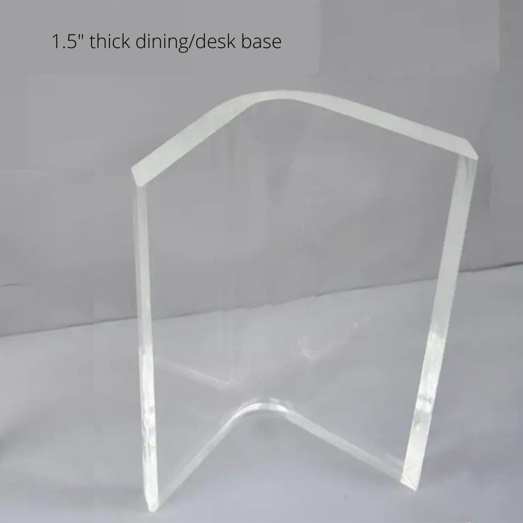 Pair of Ultra Thick Lucite Boomerang Legs,