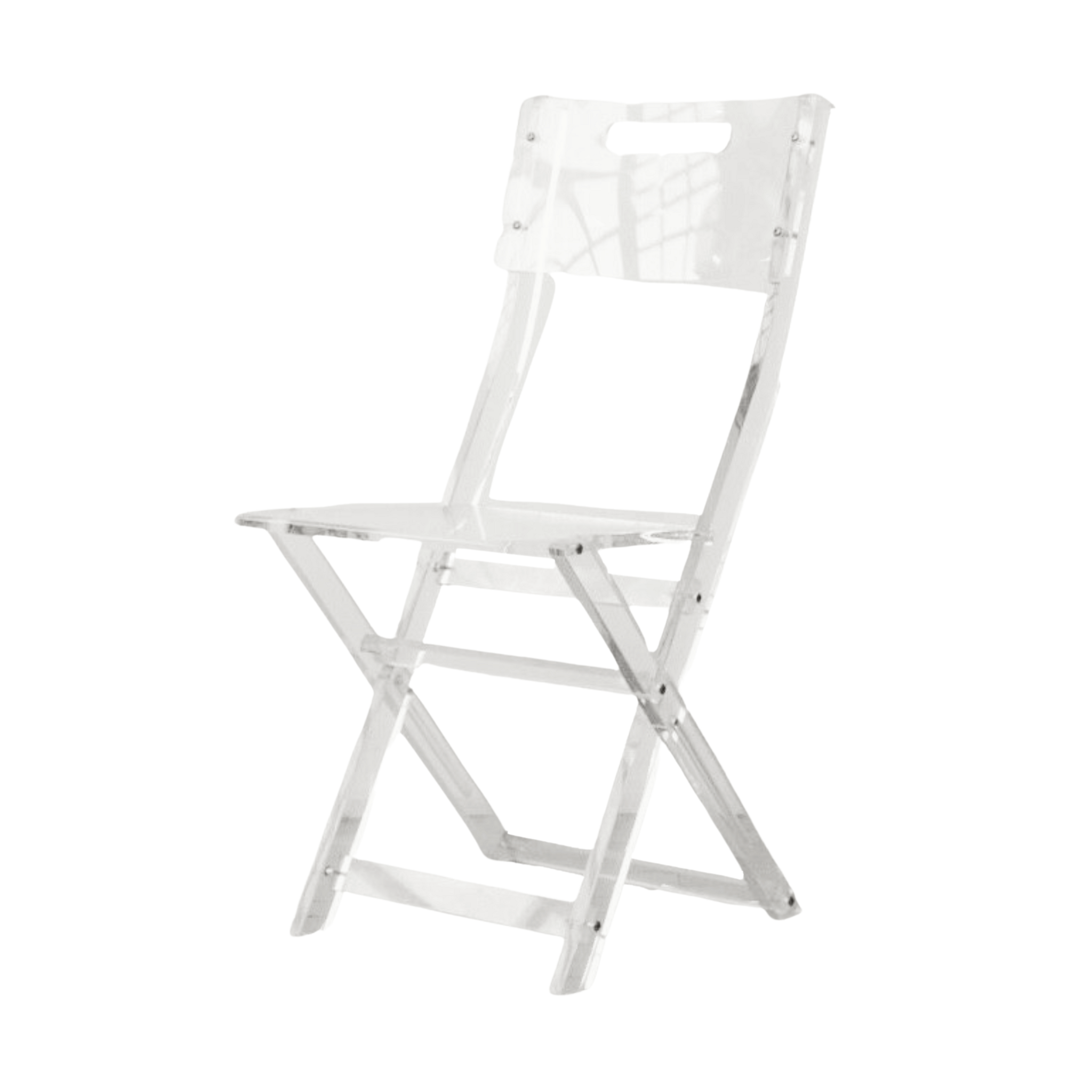 Clear Lucite Folding Party Chair