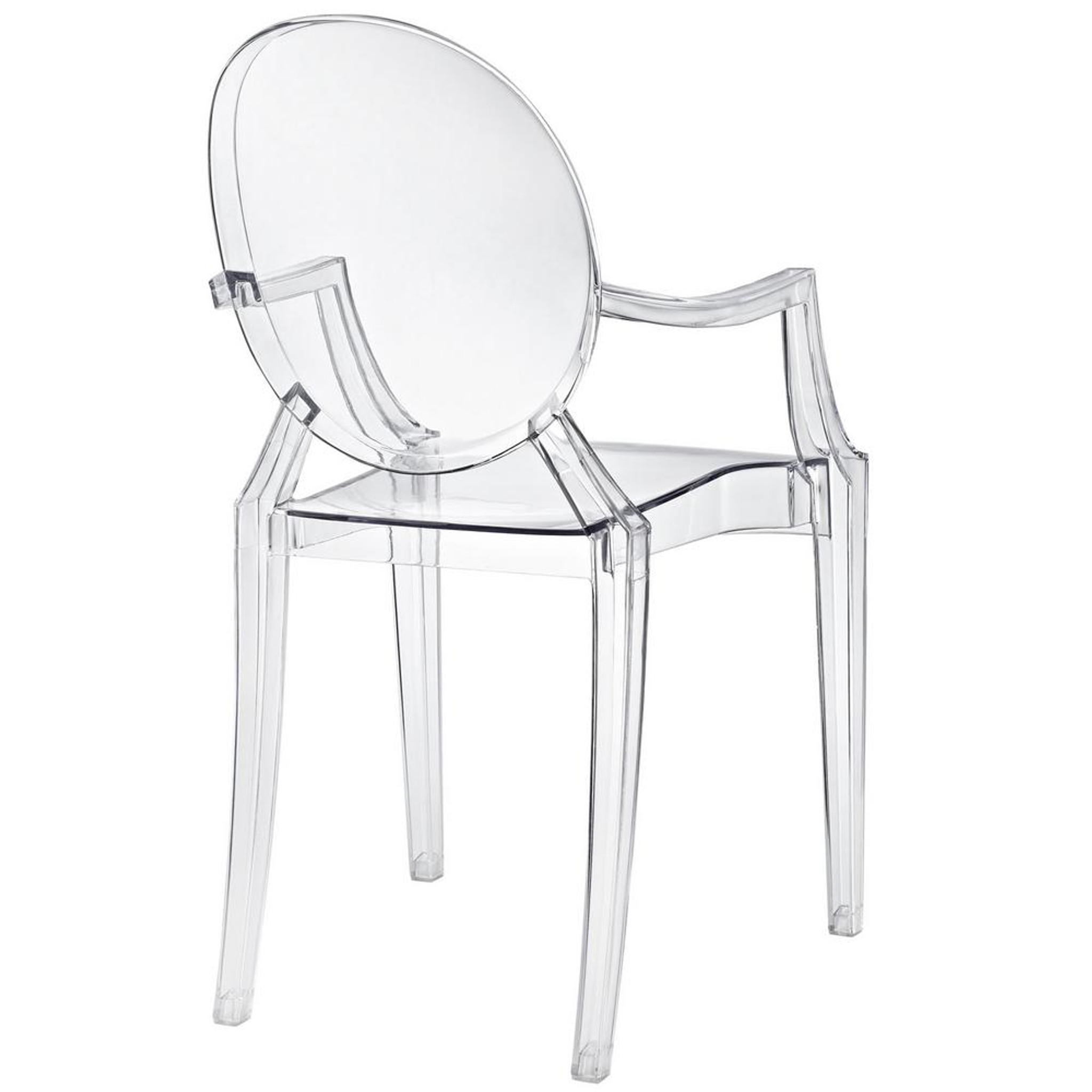 clear plastic armchair modway casper acrylic ghost replica chair armchair dining chair stackable