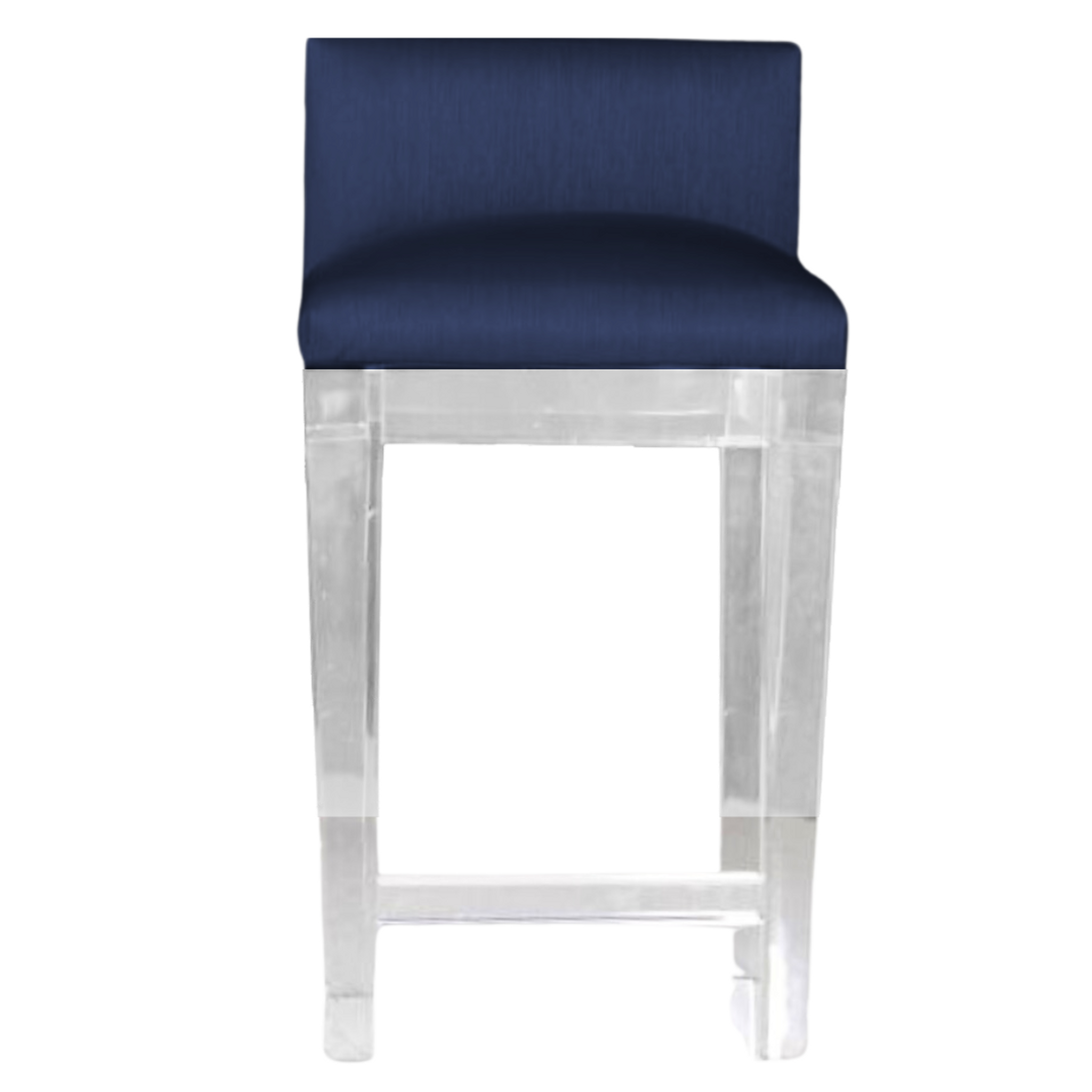 Low Back Barstool with Twill Fabric